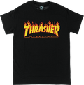 THRASHER FLAME SS BLACK
