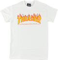THRASHER FLAME SS WHITE