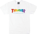 THRASHER RAINBOW MAG SS WHITE *sale*