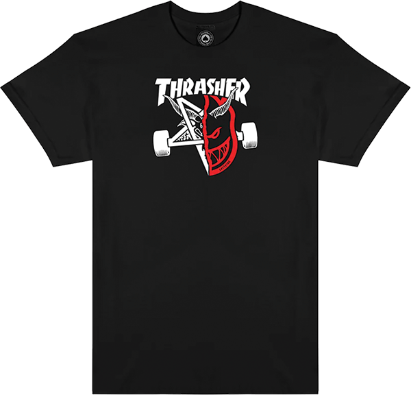 THRASHER X SPITFIRE THRASH AND BURN SS BLACK