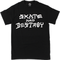 THRASHER SKATE & DESTROY SS BLACK