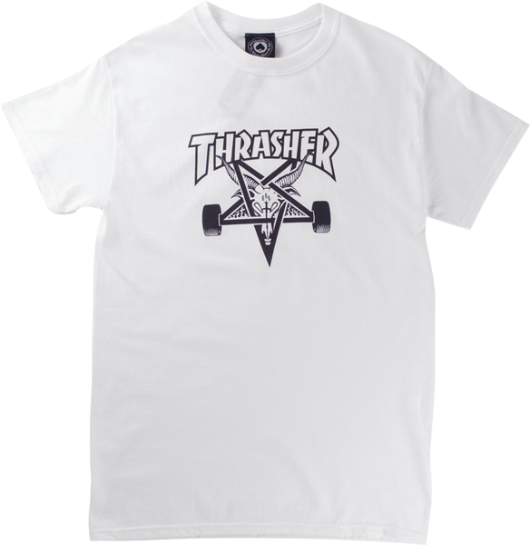 THRASHER SKATE GOAT SS WHITE