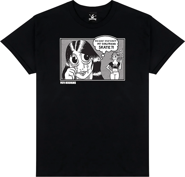 THRASHER TOY MACHINE GIRLFRIEND SS BLACK *sale*