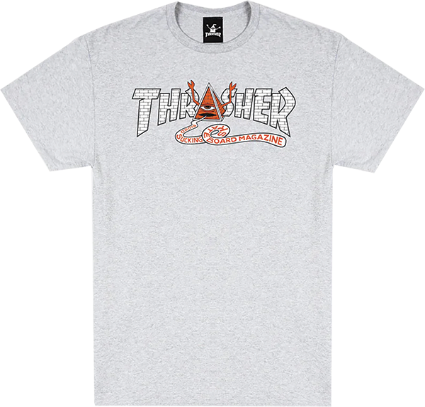 THRASHER TOY MACHINE PYRAMID SS ASH GREY *sale*