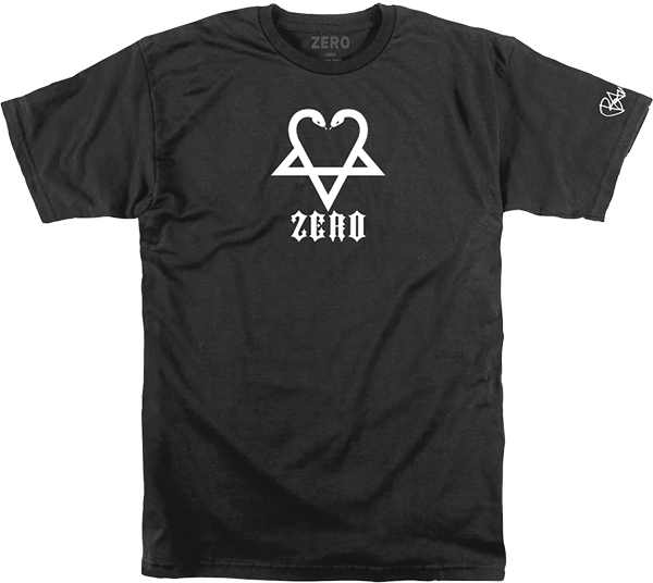 ZERO BAM SNAKE-A-GRAM HEART SS BLACK/WHT