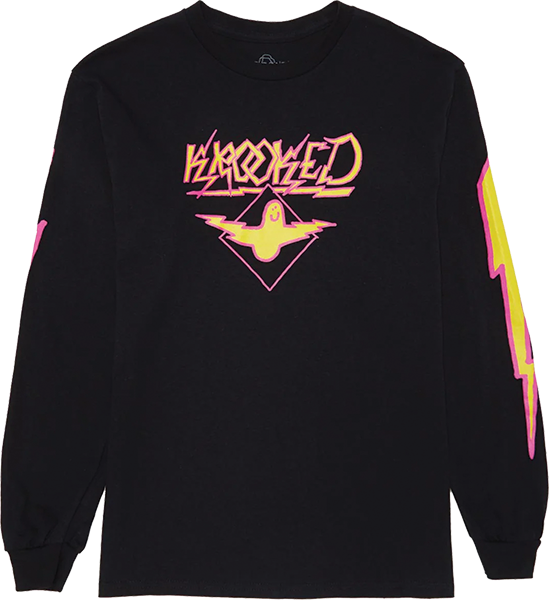KROOKED BIRD LIGHTENING SLEEVE LS BLK/YELLOW