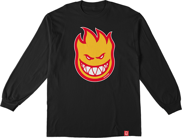 SPITFIRE BIGHEAD FILL LS BLK/GOLD/RED