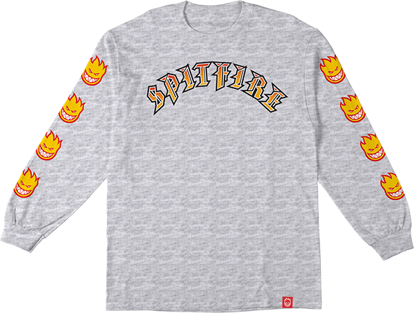 SPITFIRE OLD E BIGHEAD FILL SLEEVE LS ASH/YEL