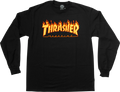 THRASHER FLAMES L/S BLACK/YEL