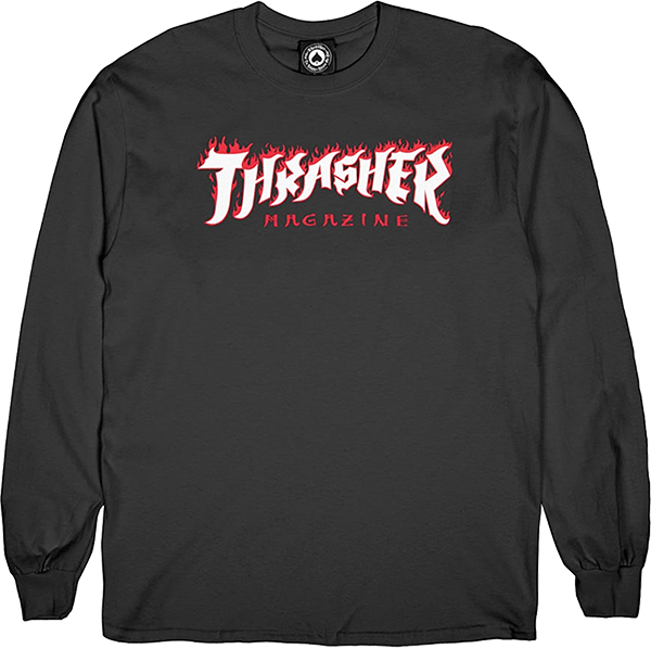 THRASHER POSSESSED LOGO LS BLACK