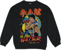 DGK BRUCE LEE FURY CREWNECK FLEECE CHARCOAL HTHR