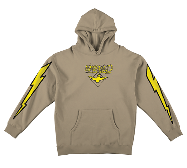 KROOKED BIRD LIGHTENING SLEEVE HOODIE SAND