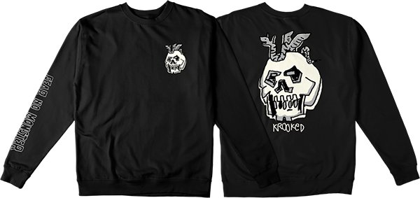 KROOKED FEAR NO MONSTER CREW/SWT BLK