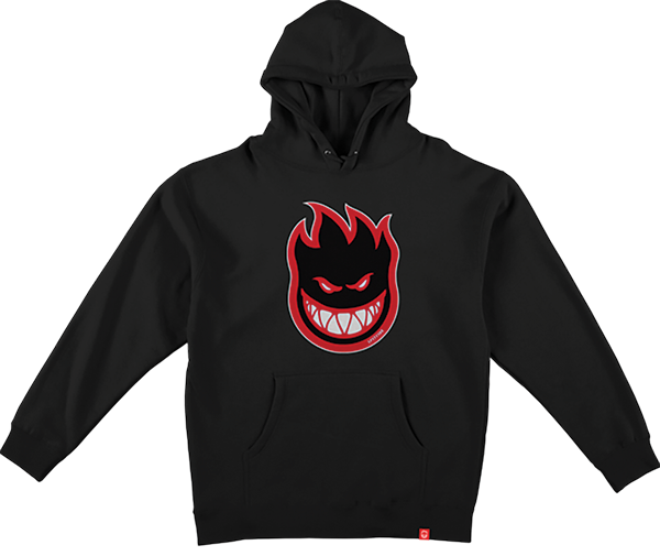 SPITFIRE BIGHEAD FILL HOODIE S-BLACK/RED