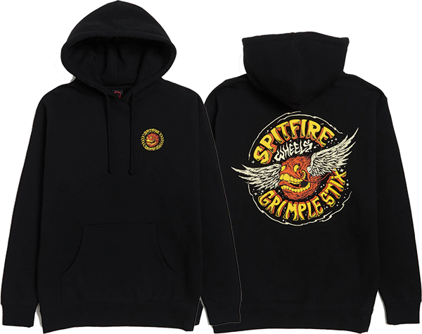 SPITFIRE FLYING GRIMPLE HOODIE S-BLACK *sale*