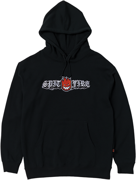 SPITFIRE OLD E DROP BIGHEAD EMB HOODIE BLACK