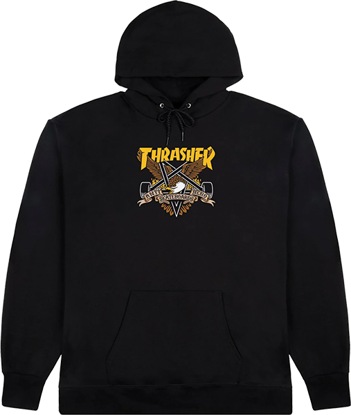THRASHER ANTI HERO EAGLEGRAM HOODIE BLK *sale*