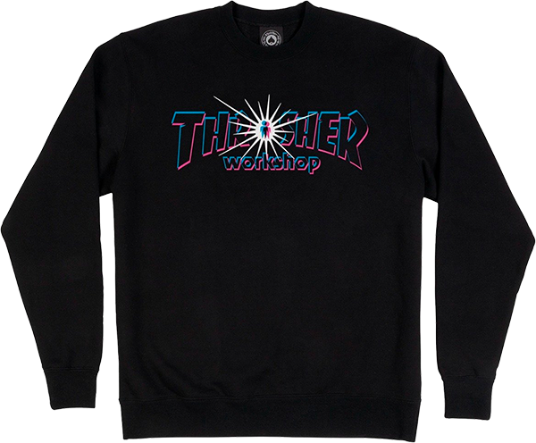 THRASHER X AWS NOVA CREW/SWT BLACK