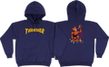THRASHER BURN IT DOWN HOODIE NAVY