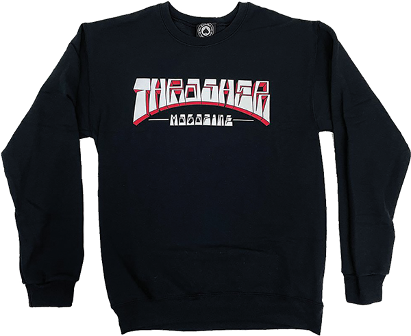 THRASHER FIRME LOGO CREW/SWT S-BLACK *sale*