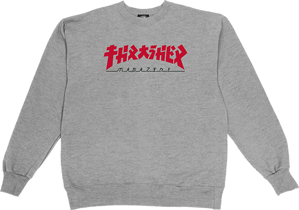 THRASHER GODZILLA CREW/SWT GREY