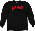 THRASHER GODZILLA CREW/SWT S-BLK/RED