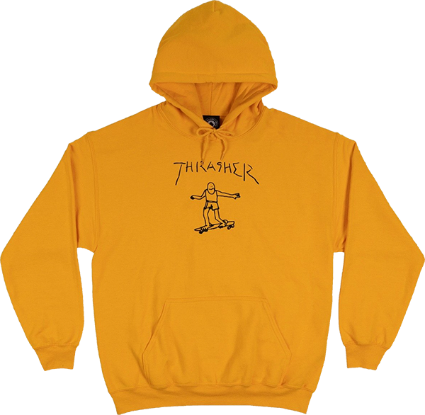 THRASHER GONZ LOGO HOODIE GOLD