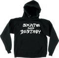 THRASHER SK8 & DESTROY HOODIE BLACK