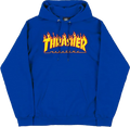 THRASHER FLAMES HOODIE ROYAL *sale*