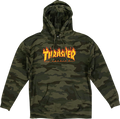 THRASHER FLAMES HOODIE CAMO *sale*