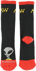 ALIEN WORKSHOP VISITOR CREW SOCKS BLACK 1pr