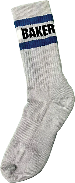BAKER BAKERSFIELD CREW SOCKS HEATHER GREY