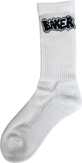 BAKER SOCK OF DESTRUCTION CREW SOCKS WHT