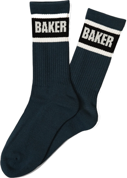 BAKER STRIPE SOCKS NAVY