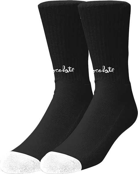 CHOCOLATE LOST CHUNK SOCKS BLACK/WHT 1pr