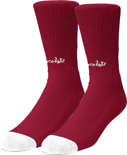 CHOCOLATE LOST CHUNK SOCKS RED/WHT 1pr