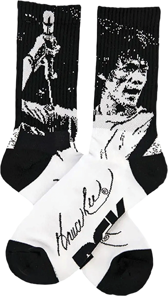 DGK BRUCE LEE IMPACT CREW SOCKS WHITE