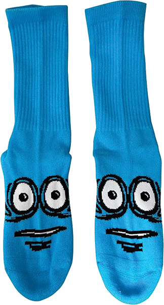 HEROIN BIG EGG CREW SOCK CYAN
