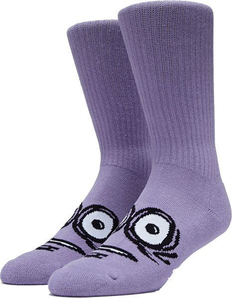 HEROIN BIG EGG CREW SOCKS LAVENDER
