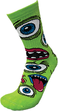 HEROIN MUTANT CREW SOCKS GREEN