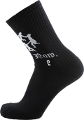 PSOCKADELIC BE HERE NOW CREW SOCKS BLACK