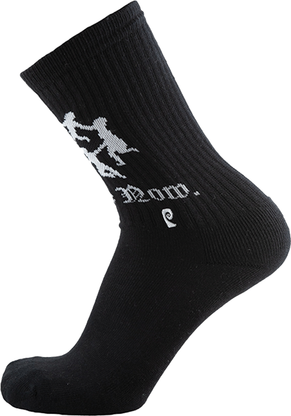PSOCKADELIC BE HERE NOW CREW SOCKS BLACK