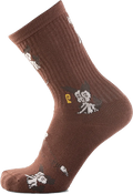 PSOCKADELIC DOG WORLD CREW SOCKS SUNBURN