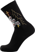 PSOCKADELIC DYING TO LIVE CREW SOCKS BLACK
