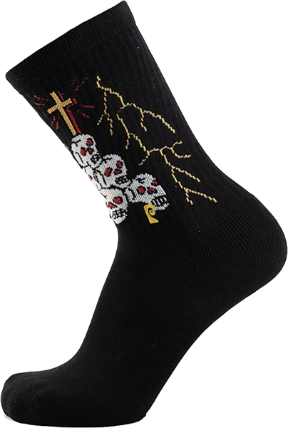 PSOCKADELIC DYING TO LIVE CREW SOCKS BLACK