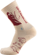 PSOCKADELIC GRIM REAPER CREW SOCKS GRAY