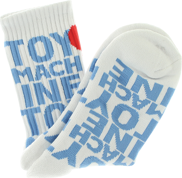 TOY MACHINE NEW BLOOD CREW SOCKS WHITE 1pr