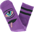 TOY MACHINE BLOODSHOT EYE CREW SOCKS PURPLE 1pr