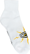 TOY MACHINE LIGHTENING EYE ANKLE SOCKS WHITE 1pr
