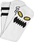 TOY MACHINE MONSTER FACE CREW SOCKS WHITE 1 pair